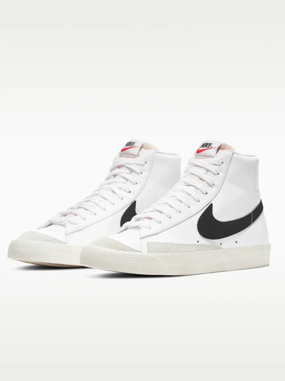 Nike White Black Blazer Mid '77 Vintage Sneakers Sz 8.5 Streetwear Skater Indie